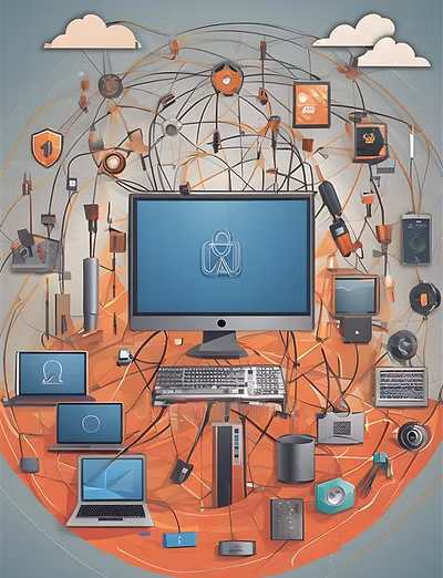 IT Hardware Sales & Support illustration
